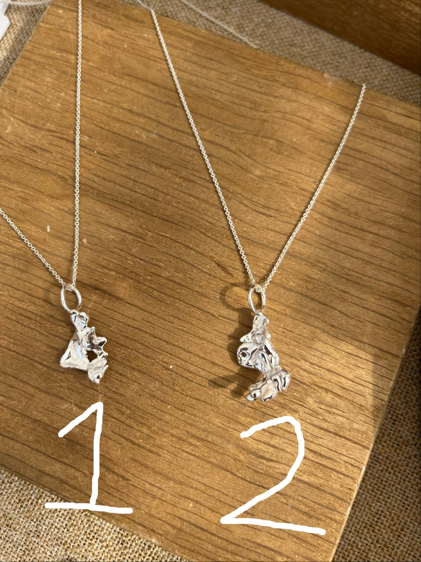 MOLTEN DRIP necklace in 925 Sterling Silver