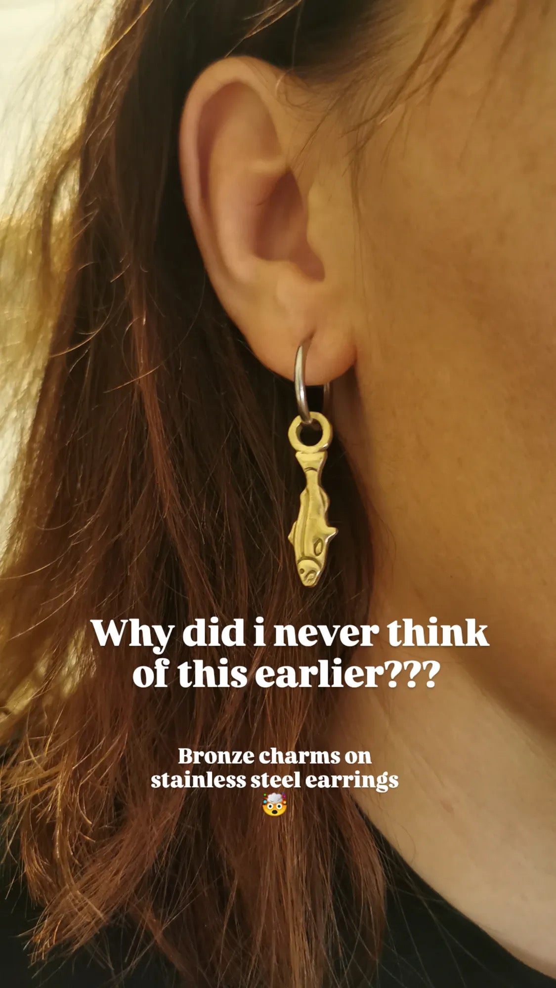 BRONZE CHARMS FOR EARRINGS