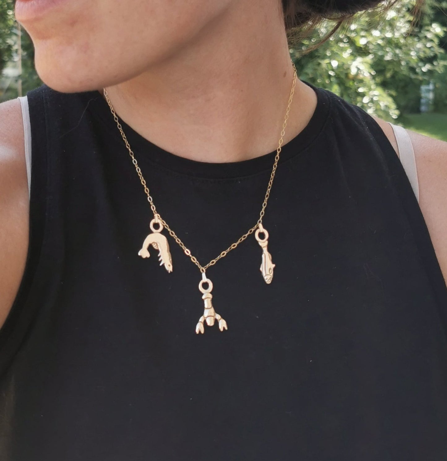 West Coast Charms (Snap bail-clip onto/into place on necklace)