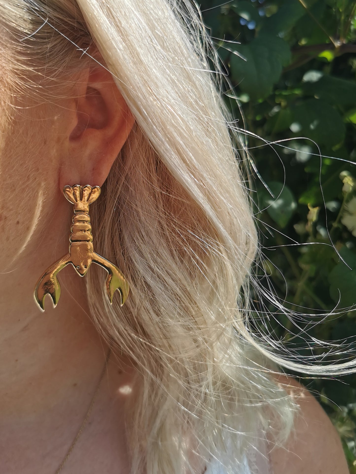 Lobster Statement Earrings