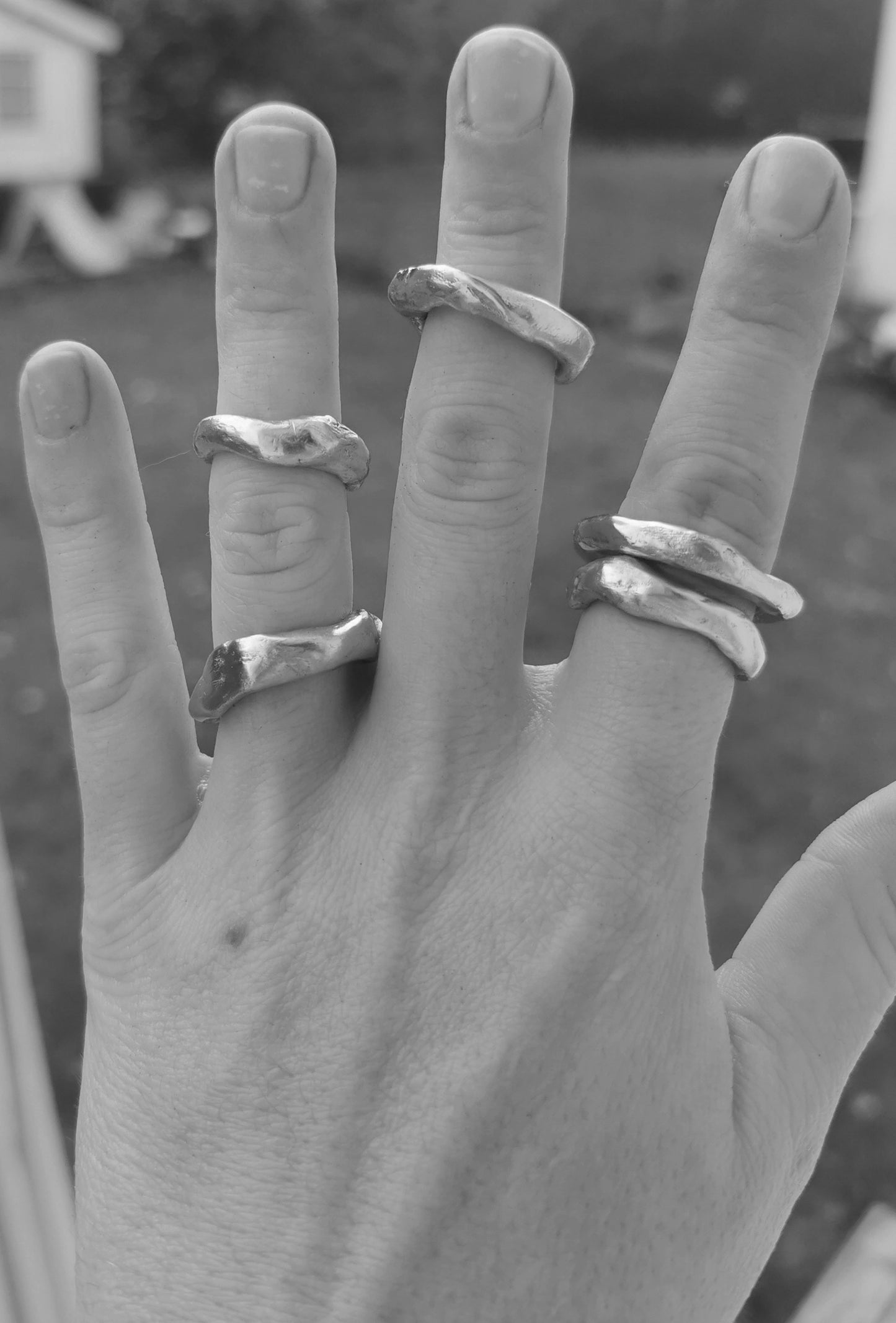 MOLTEN RING in BRONZE