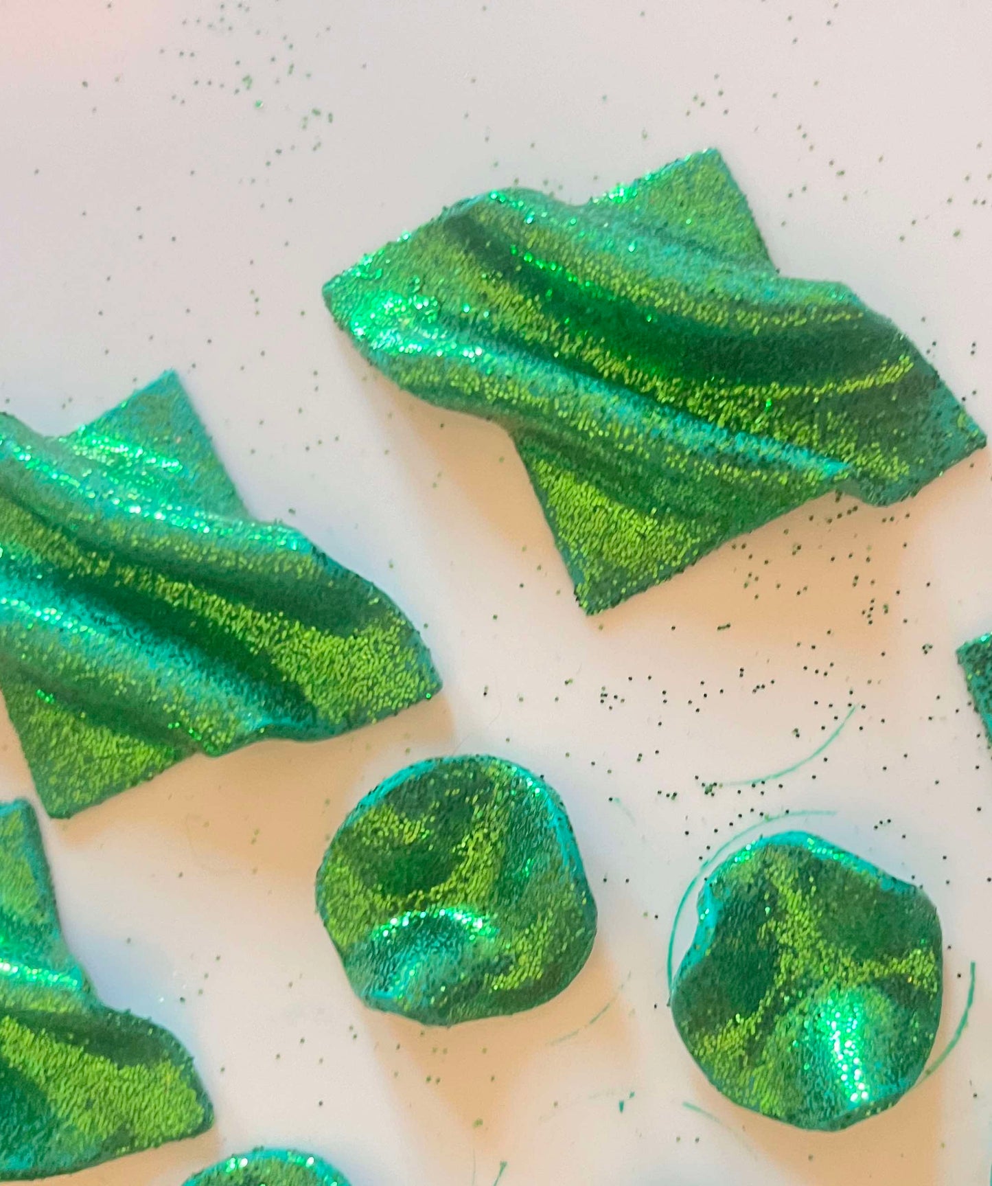 STINA in GREEN GLITTER