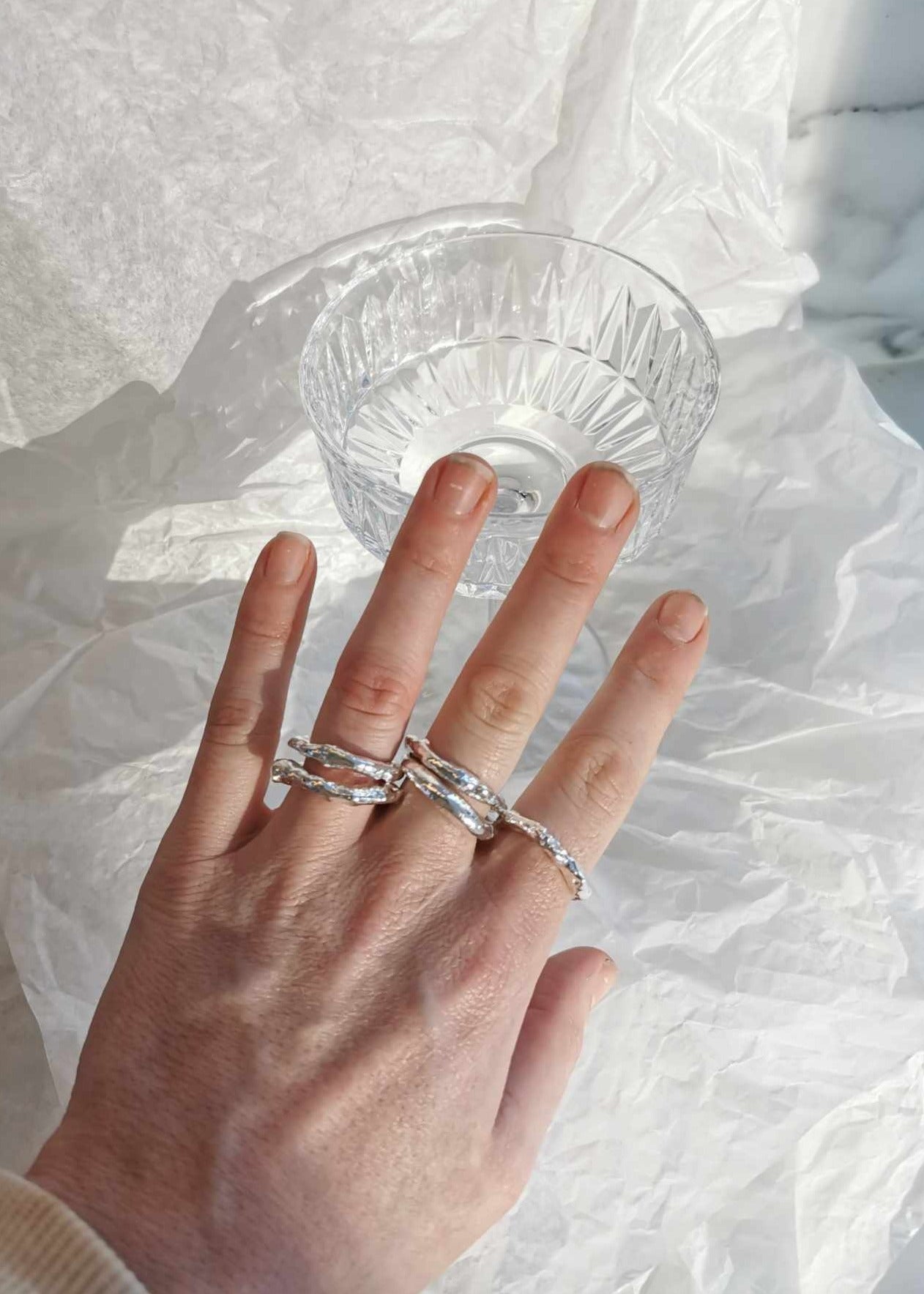 MOLTEN RING in 925 Sterling Silver|