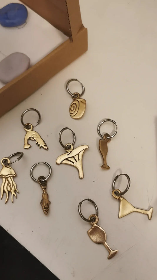 BRONZE CHARMS FOR EARRINGS