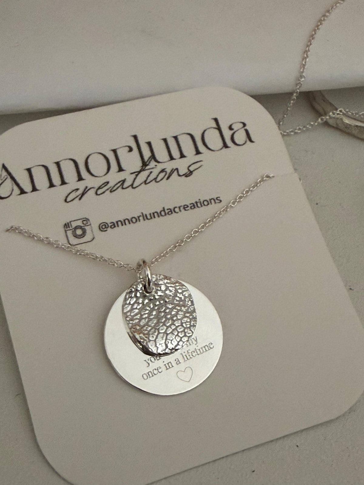 Lasting imprints- STERLING SILVER Dog Nose - Cat nose - paw print- Fingerprint necklace with engraved message