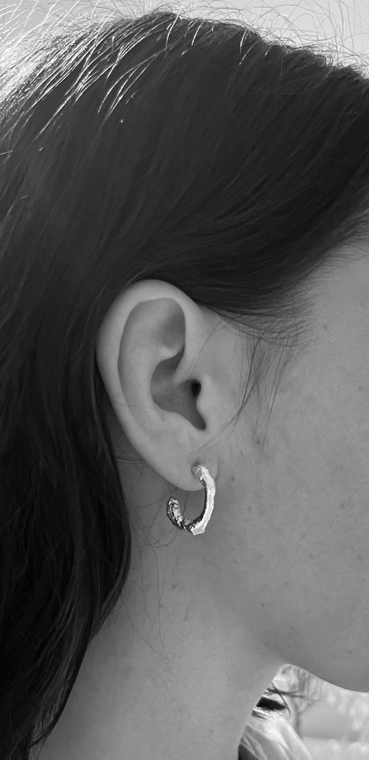 MOLTEN hoops in 925 Sterling Silver