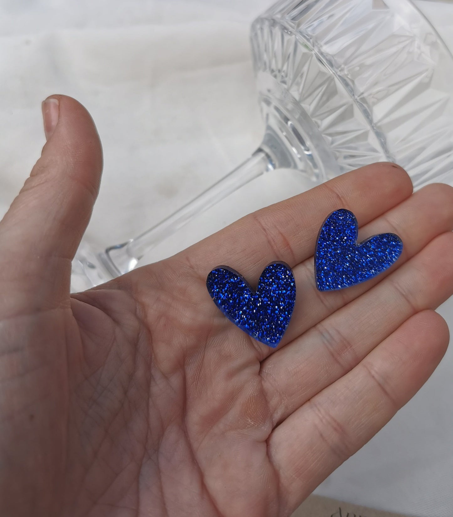 HEART in GLITTER BLUE