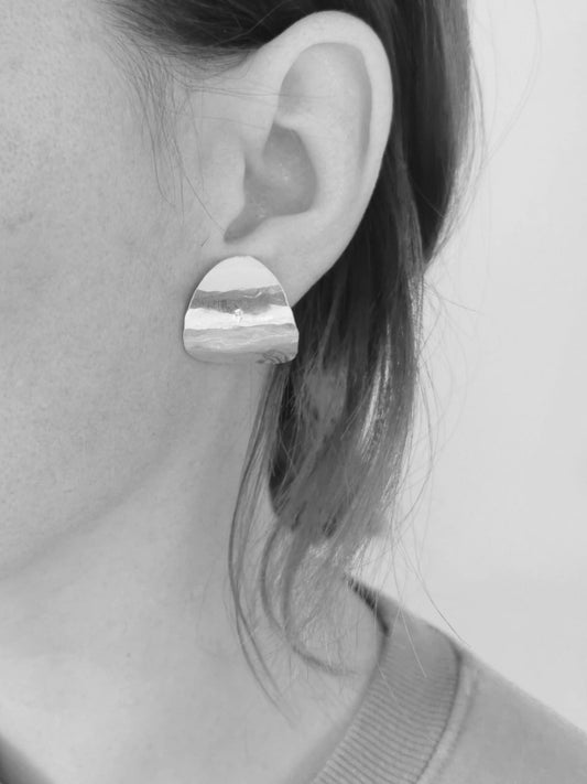 SUGARPLUM earrings- Recycled sterling silver spoons
