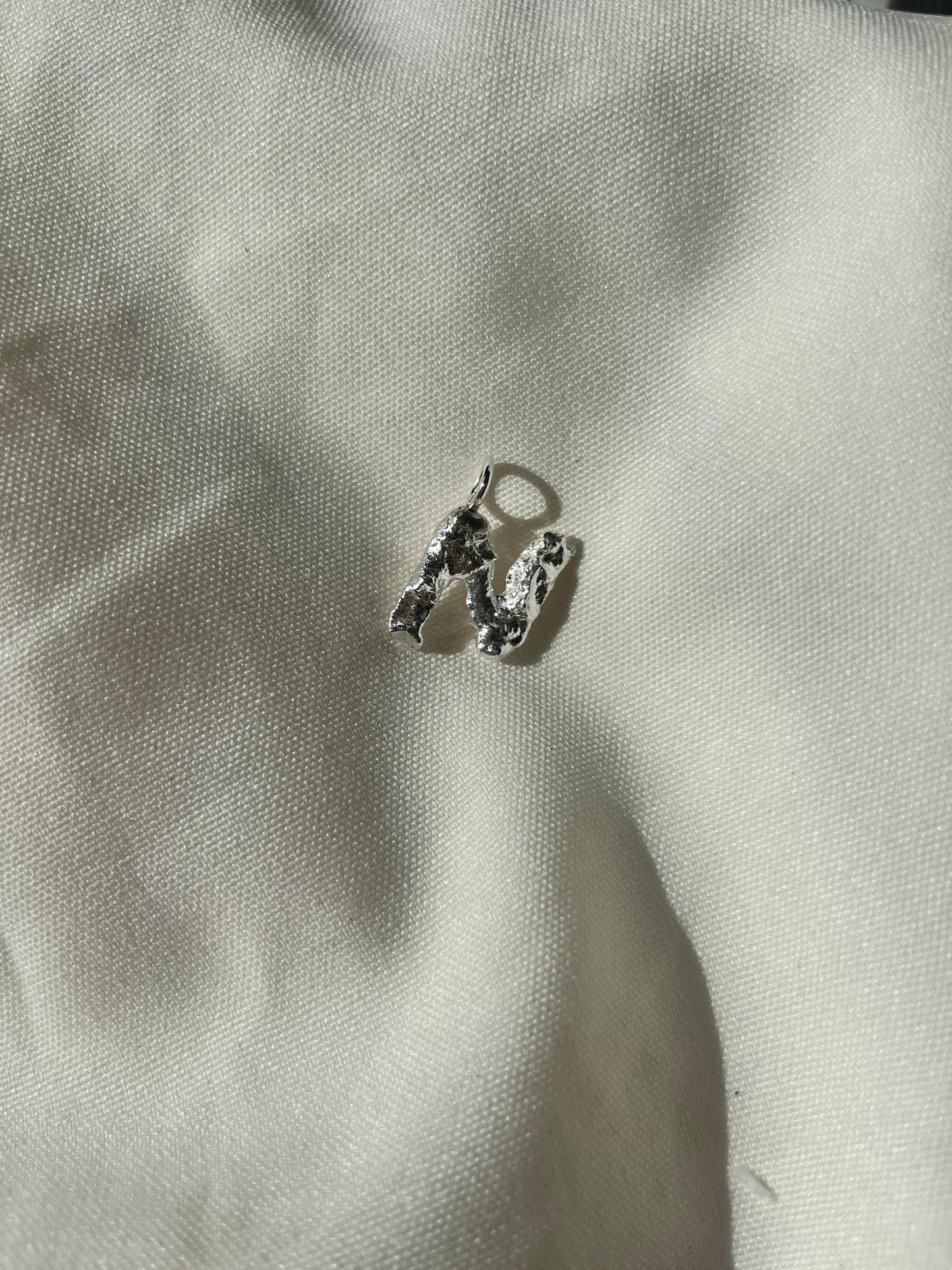 MOLTEN CUSTOM LETTER in 925 Sterling Silver